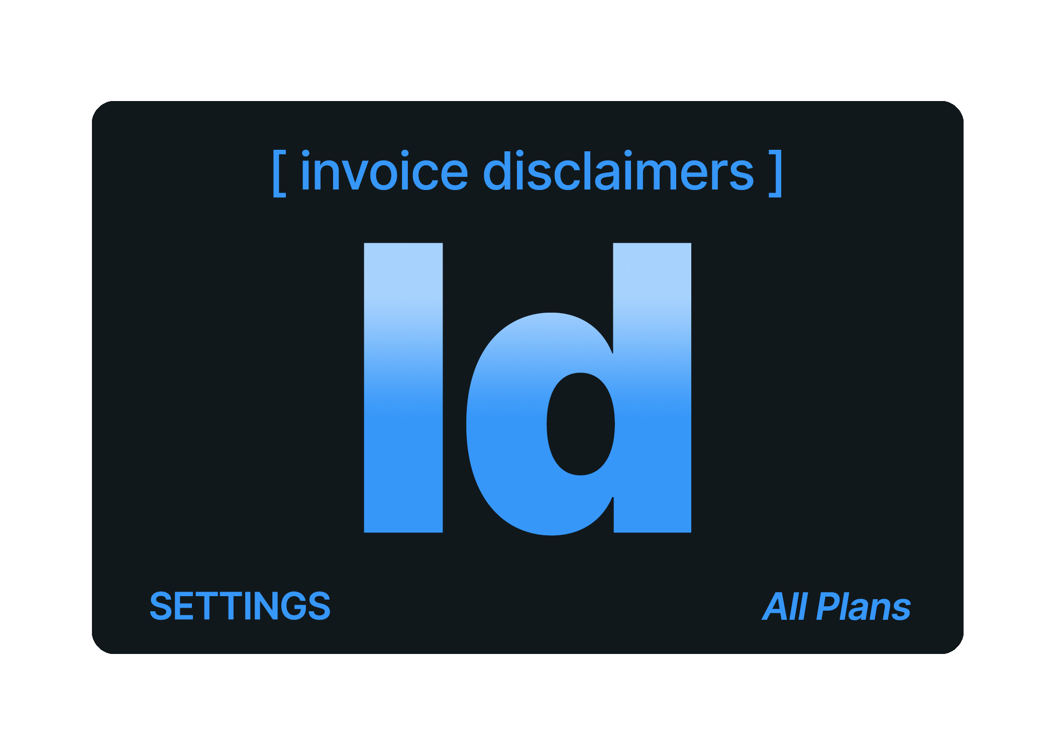 Towbook Element: Invoice Disclaimers